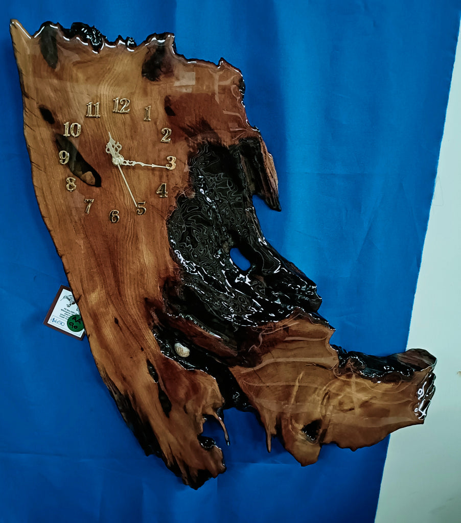 NZ Swamp Kauri Wall Clock AA90