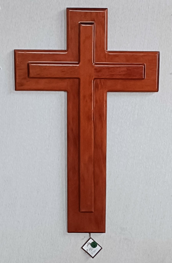 NZ Swamp Kauri Large Hanging Cross CC41