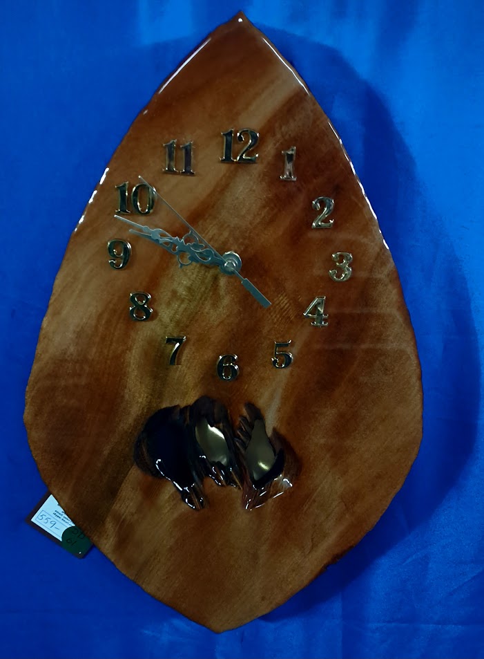 NZ Swamp Kauri Pendulum Wall Clock DD61