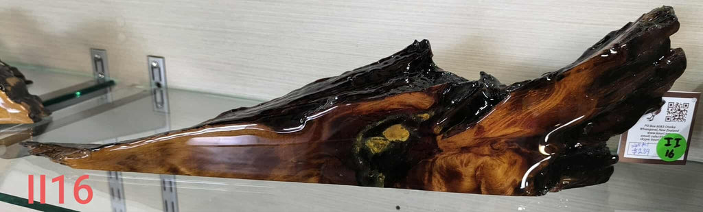 NZ Swamp Kauri Mantle Art with Kauri Gum II16