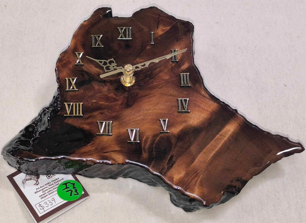 NZ Swamp Kauri Wall Clock II73