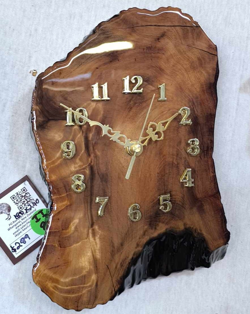 NZ Swamp Kauri Wall Clock - II89