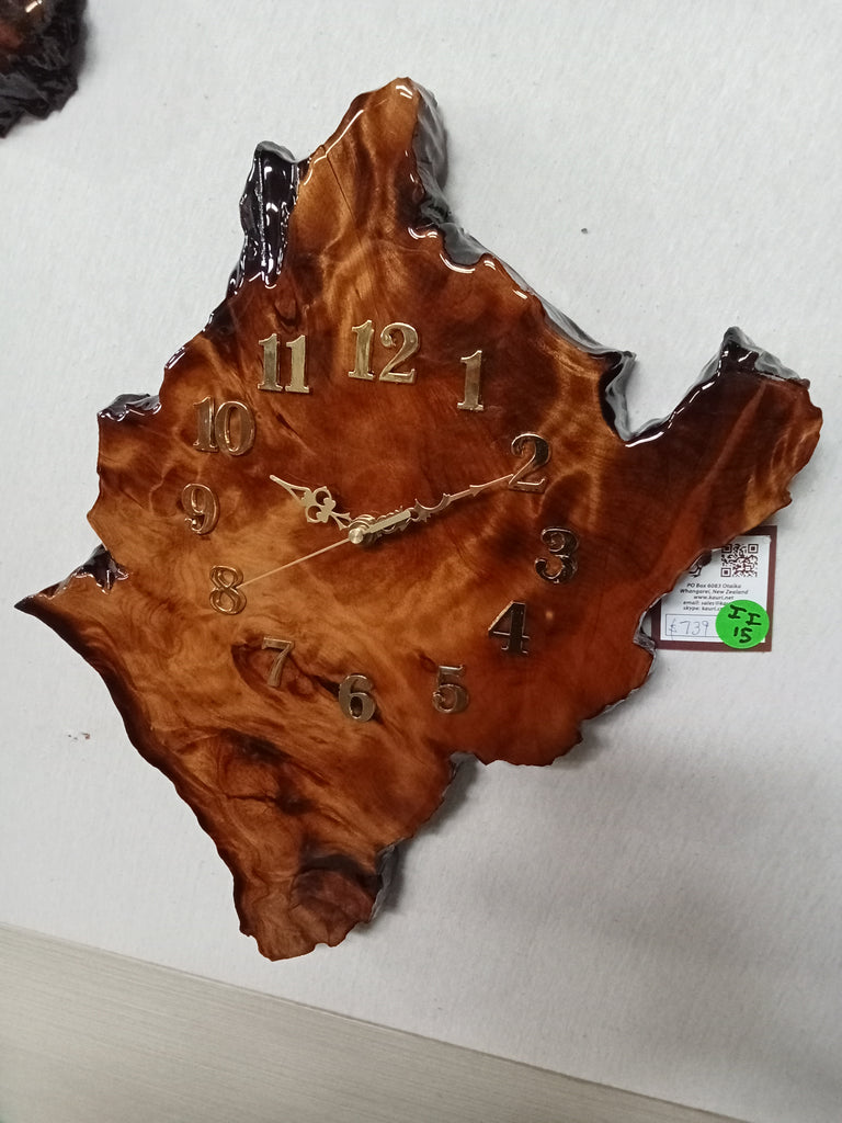 Outstanding large Swamp Kauri wall clock II15