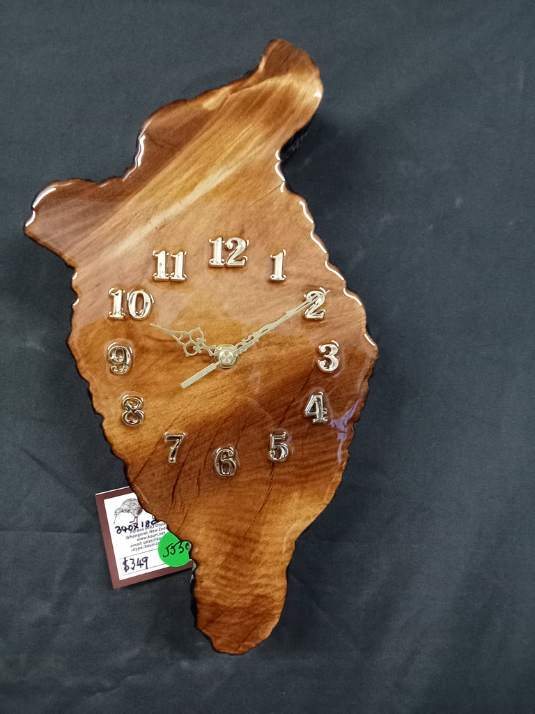 NZ Swamp Kauri Wall Clock - JJ30