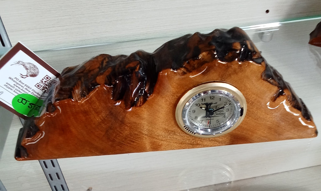 Ancient kauri mantle alarm clock jj57