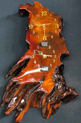 Large Swamp Kauri Wall Clock and Tide Clock II48