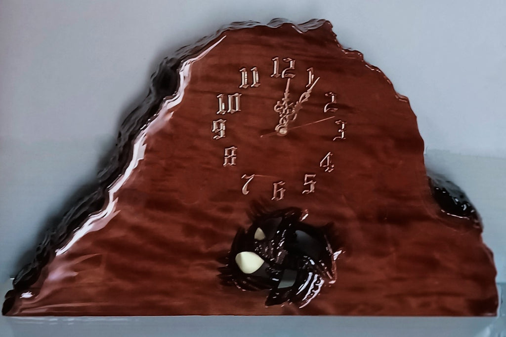 NZ Swamp Kauri Mantle Pendulum Clock BB19