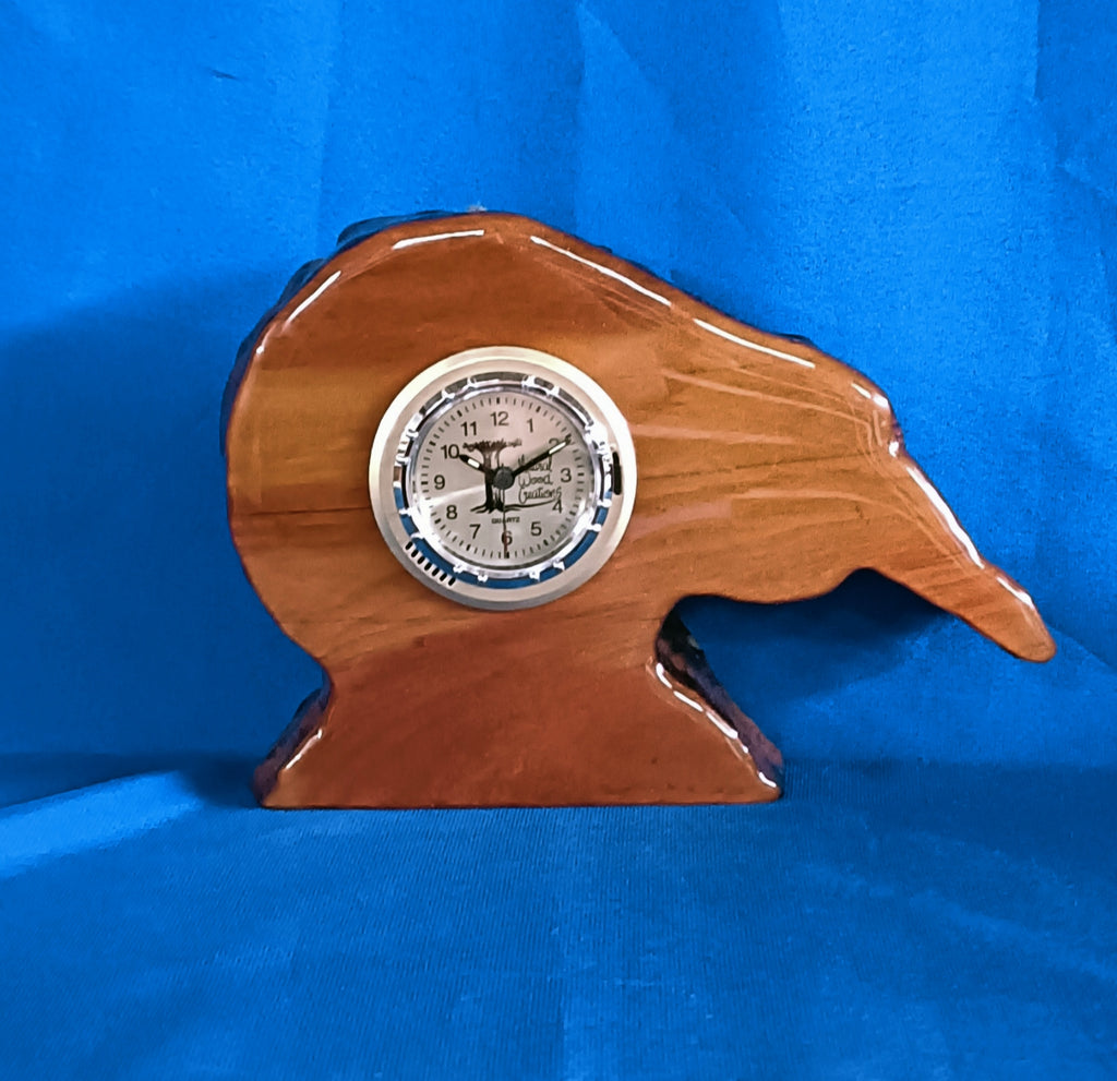 NZ Swamp Kauri Kiwi Mantle Alarm Clock BB26