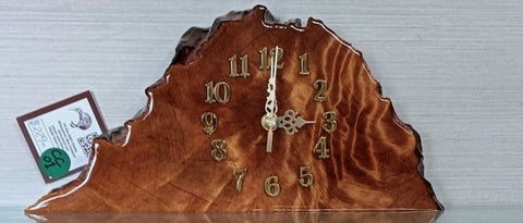 NZ Swamp Kauri Mantle Clock CC01