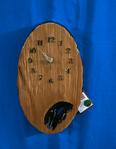 NZ Swamp Kauri Wall Clock CC46