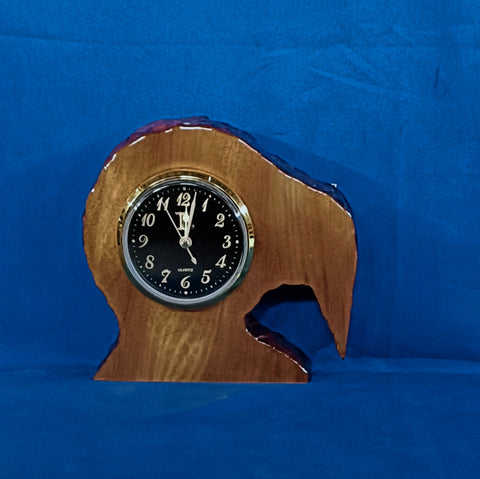 NZ Swamp Kauri Kiwi Mantle Insert Clock CC71