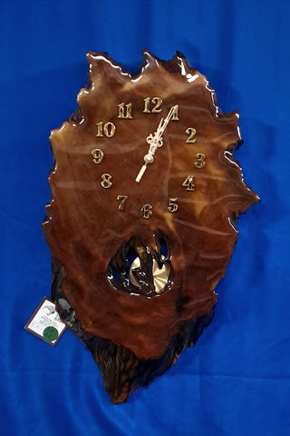 NZ Swamp Kauri Pendulum Wall Clock DD62