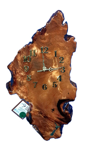 NZ Swamp Kauri Wall Clock EE26