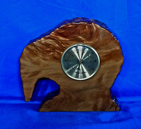 NZ Swamp Kauri Kiwi Mantle Thermometer EE39