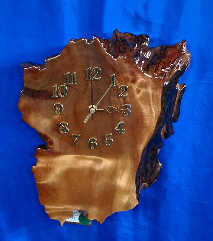 NZ Swamp Kauri Wall Clock EE51