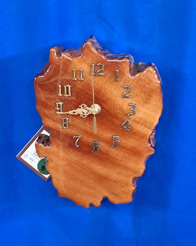 NZ Swamp Kauri Wall Clock FF90