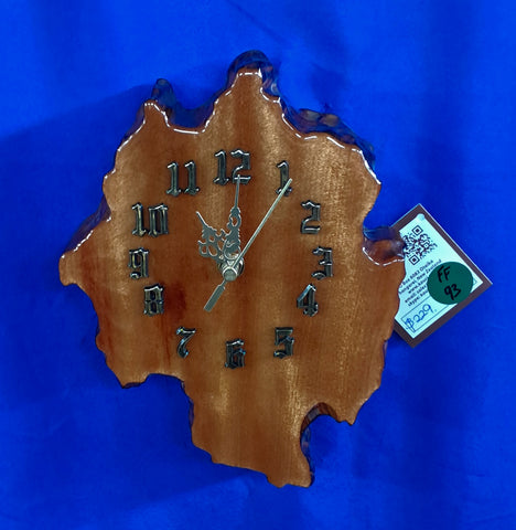 NZ Swamp Kauri Wall Clock FF93