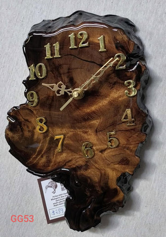 NZ Swamp Kauri wall clock GG53