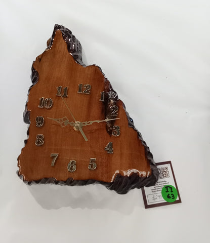 Wall clock ancient Kauri II63