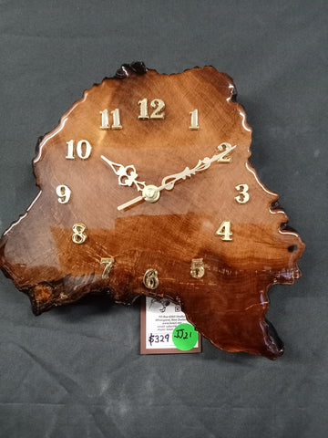 NZ Swamp Kauri Wall Clock - JJ21