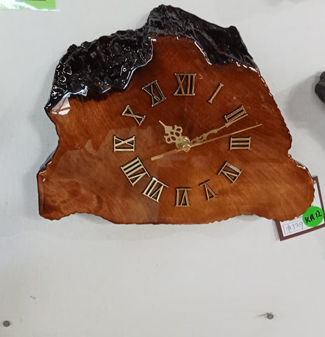 Wall clock ancient swamp kauri KA12