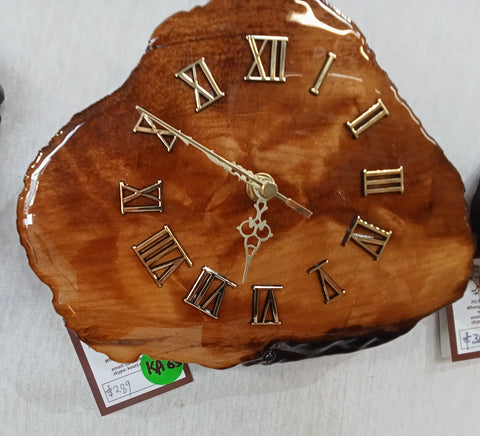Ancient Kauri wall clock ka35