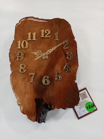 Wall clock in Ancient Swamp Kauri KB64