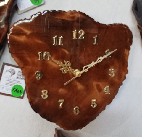 Wall clock in Ancient swamp kauriKA03