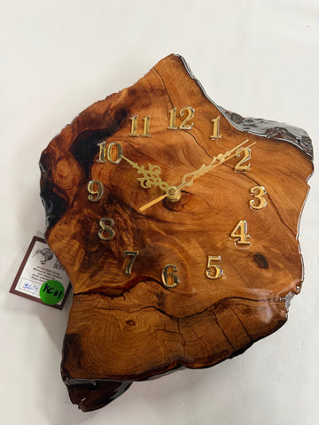 Amazing wall clock made from Ancient Swamp Kauri KC01