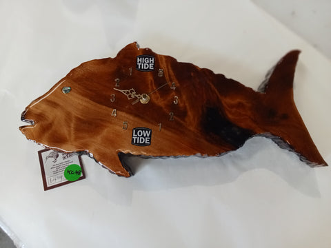 Tide clock,  an ancient swamp Kauri Snapper fish