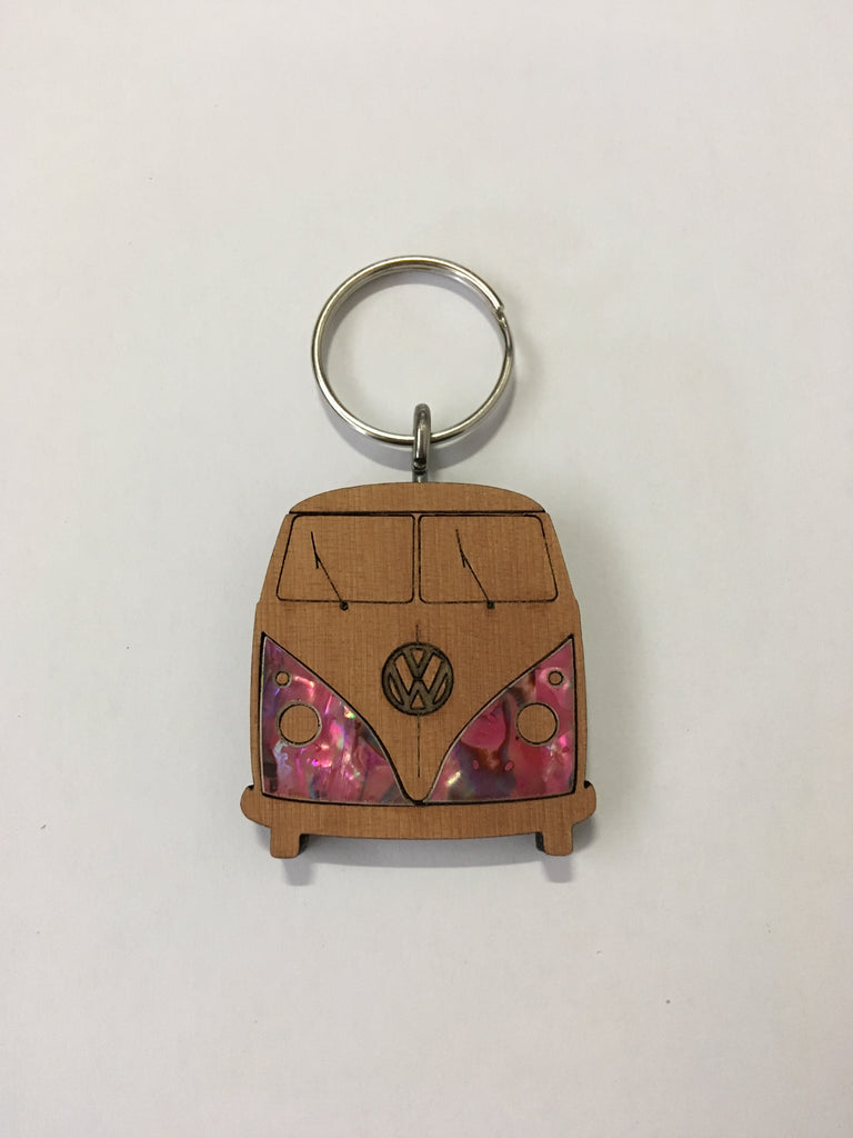 Kauri VW Kombi Keyring - Pink